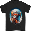 Santa Claus Lapland Sleigh Mens T-Shirt 100% Cotton Black