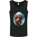 Santa Claus Lapland Sleigh Mens Vest Tank Top Black