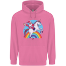 Santa Claus On a Unicorn Christmas Xmas Mens 80% Cotton Hoodie Azelea