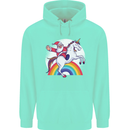 Santa Claus Riding a Unicorn Christmas Xmas Childrens Kids Hoodie Peppermint
