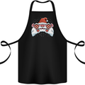 Santa Controller Video Games Gaming Joypad Xmas Cotton Apron 100% Organic Black