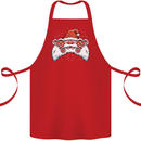 Santa Controller Video Games Gaming Joypad Xmas Cotton Apron 100% Organic Red