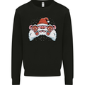 Santa Controller Video Games Gaming Joypad Xmas Mens Sweatshirt Jumper Black