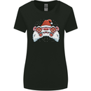 Santa Controller Video Games Gaming Joypad Xmas Womens Wider Cut T-Shirt Black