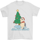 Santa Miau Funny Christmas Cat Xmas Meow Mens T-Shirt 100% Cotton White