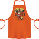 Santa Monster Japanese Christmas Xmas Cotton Apron 100% Organic Orange