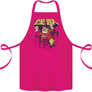 Santa Monster Japanese Christmas Xmas Cotton Apron 100% Organic Pink