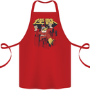Santa Monster Japanese Christmas Xmas Cotton Apron 100% Organic Red