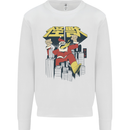 Santa Monster Japanese Christmas Xmas Kids Sweatshirt Jumper White