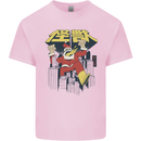 Santa Monster Japanese Christmas Xmas Kids T-Shirt Childrens Light Pink