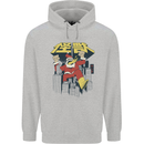 Santa Monster Japanese Christmas Xmas Mens 80% Cotton Hoodie Sports Grey