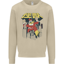 Santa Monster Japanese Christmas Xmas Mens Sweatshirt Jumper Sand