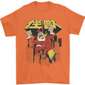 Santa Monster Japanese Christmas Xmas Mens T-Shirt 100% Cotton Orange