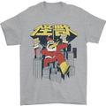 Santa Monster Japanese Christmas Xmas Mens T-Shirt 100% Cotton Sports Grey