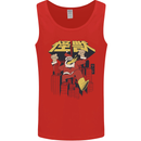 Santa Monster Japanese Christmas Xmas Mens Vest Tank Top Red