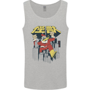 Santa Monster Japanese Christmas Xmas Mens Vest Tank Top Sports Grey