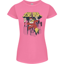 Santa Monster Japanese Christmas Xmas Womens Petite Cut T-Shirt Azalea