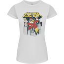Santa Monster Japanese Christmas Xmas Womens Petite Cut T-Shirt White