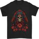 Santa Muerte Cult Female Deity Saint of Death Mens T-Shirt 100% Cotton Black
