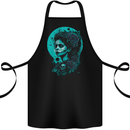 Santa Muerte Day of the Dead Skull Fantasy Cotton Apron 100% Organic Black