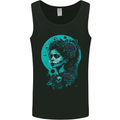 Santa Muerte Day of the Dead Skull Fantasy Mens Vest Tank Top Black