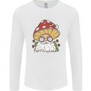 Santa Mushroom Christmas Mycology Foraging Xmas Mens Long Sleeve T-Shirt White