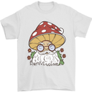 Santa Mushroom Christmas Mycology Foraging Xmas Mens T-Shirt 100% Cotton White