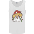 Santa Mushroom Christmas Mycology Foraging Xmas Mens Vest Tank Top White