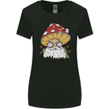 Santa Mushroom Christmas Mycology Foraging Xmas Womens Wider Cut T-Shirt Black