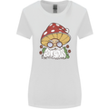 Santa Mushroom Christmas Mycology Foraging Xmas Womens Wider Cut T-Shirt White