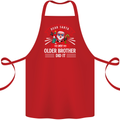 Santa My Older Brother Funny Christmas Xmas Cotton Apron 100% Organic Red