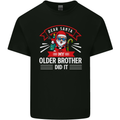 Santa My Older Brother Funny Christmas Xmas Mens Cotton T-Shirt Tee Top Black