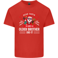 Santa My Older Brother Funny Christmas Xmas Mens Cotton T-Shirt Tee Top Red
