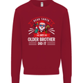 Santa My Older Brother Funny Christmas Xmas Mens Sweatshirt Jumper Red