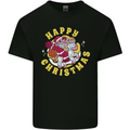 Santa On a Unicorn Funny Christmas Xmas Kids T-Shirt Childrens Black