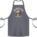 Santa Paws Is Coming Funny Christmas Dog Cotton Apron 100% Organic Steel
