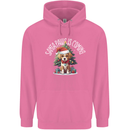 Santa Paws Is Coming Funny Christmas Dog Mens 80% Cotton Hoodie Azelea