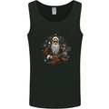 Santa Playing the Guitar Rock Music Christmas Xmas Mens Vest Tank Top Black