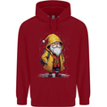 Santa Raincoat Christmas Rainy Season Santa Childrens Kids Hoodie Red