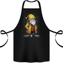 Santa Raincoat Christmas Rainy Season Santa Cotton Apron 100% Organic Black