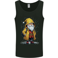 Santa Raincoat Christmas Rainy Season Santa Mens Vest Tank Top Black