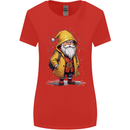 Santa Raincoat Christmas Rainy Season Santa Womens Wider Cut T-Shirt Red