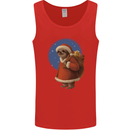 Santa Sloth Funny Christmas Xmas Mens Vest Tank Top Red