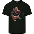 Santa & Llama Funny Christmas Sleigh Xmas Kids T-Shirt Childrens Black