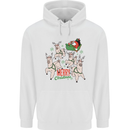 Santa & Llama Sleigh Funny Christmas Xmas Childrens Kids Hoodie White