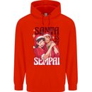 Santa is My Sempai Funny Anime Christmas Xmas Childrens Kids Hoodie Bright Red