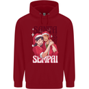 Santa is My Sempai Funny Anime Christmas Xmas Childrens Kids Hoodie Red