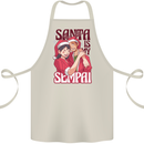 Santa is My Sempai Funny Anime Christmas Xmas Cotton Apron 100% Organic Natural