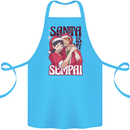Santa is My Sempai Funny Anime Christmas Xmas Cotton Apron 100% Organic Turquoise
