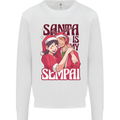 Santa is My Sempai Funny Anime Christmas Xmas Kids Sweatshirt Jumper White